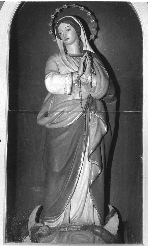 Madonna Immacolata (statua) di Testoni Vincenzo (metà sec. XIX)
