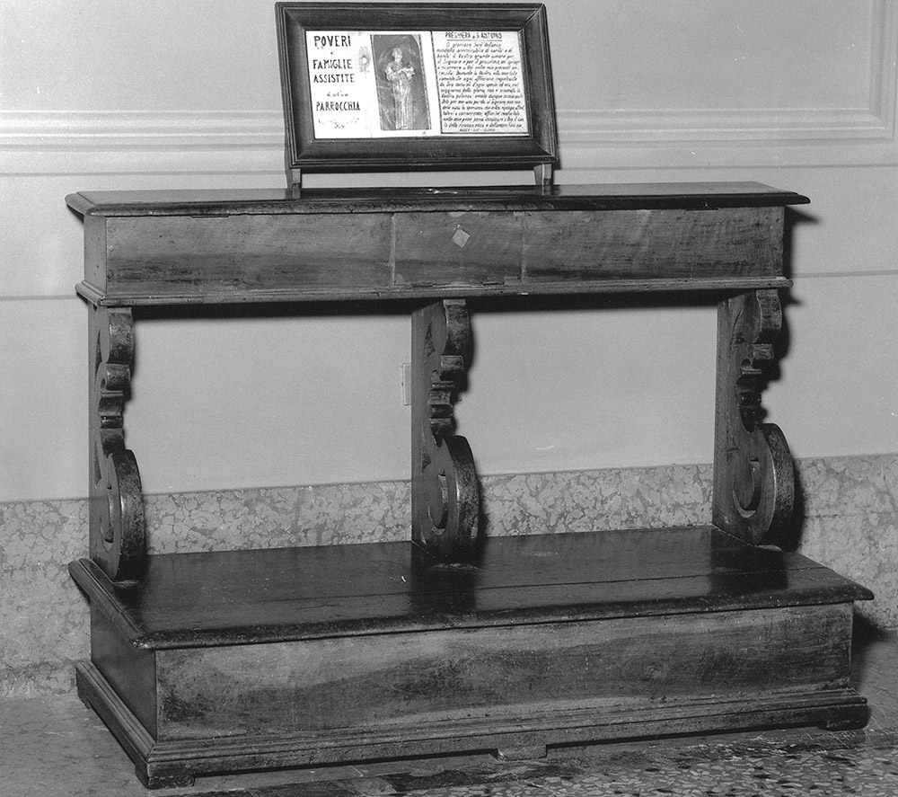 inginocchiatoio - produzione emiliana (fine/inizio secc. XVIII/ XIX)