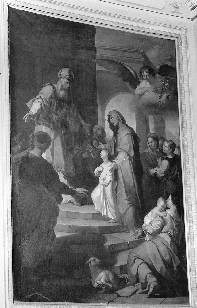 Presentazione di Maria al tempio (dipinto) di Angiolini Napoleone (metà sec. XIX)