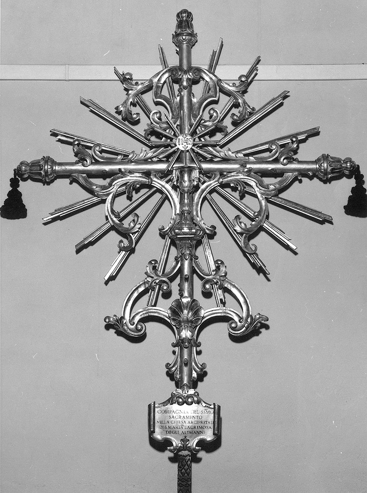 croce processionale - produzione emiliana (fine sec. XVIII)