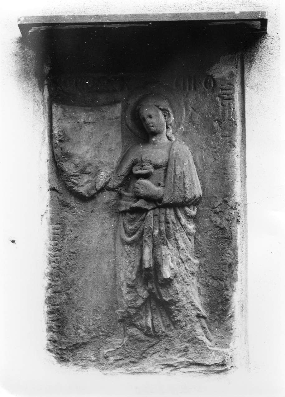 Santa Lucia (rilievo, opera isolata) - ambito bolognese (terzo quarto sec. XIV)