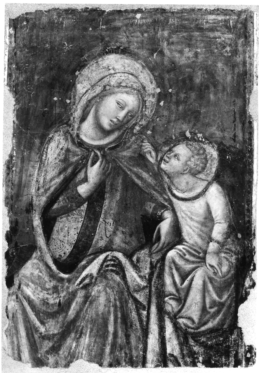 Madonna con Bambino (dipinto, opera isolata) di Vitale da Bologna (attribuito) (prima metà sec. XIV)