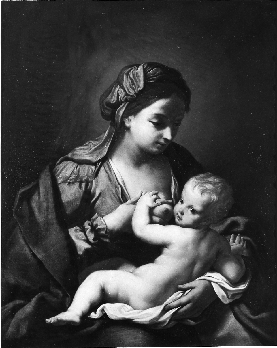 Madonna con Bambino (dipinto, opera isolata) di Sirani Elisabetta (attribuito) (metà sec. XVII)