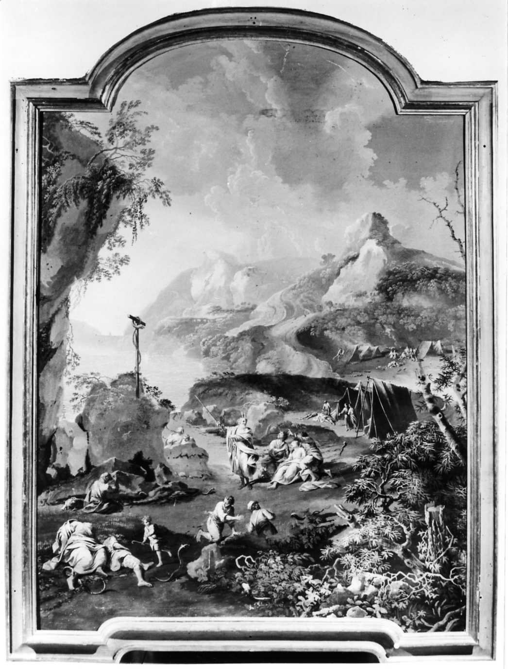 Mosè e il serpente di bronzo (dipinto, complesso decorativo) di Lodi Carlo, Rossi Antonio (sec. XVIII)