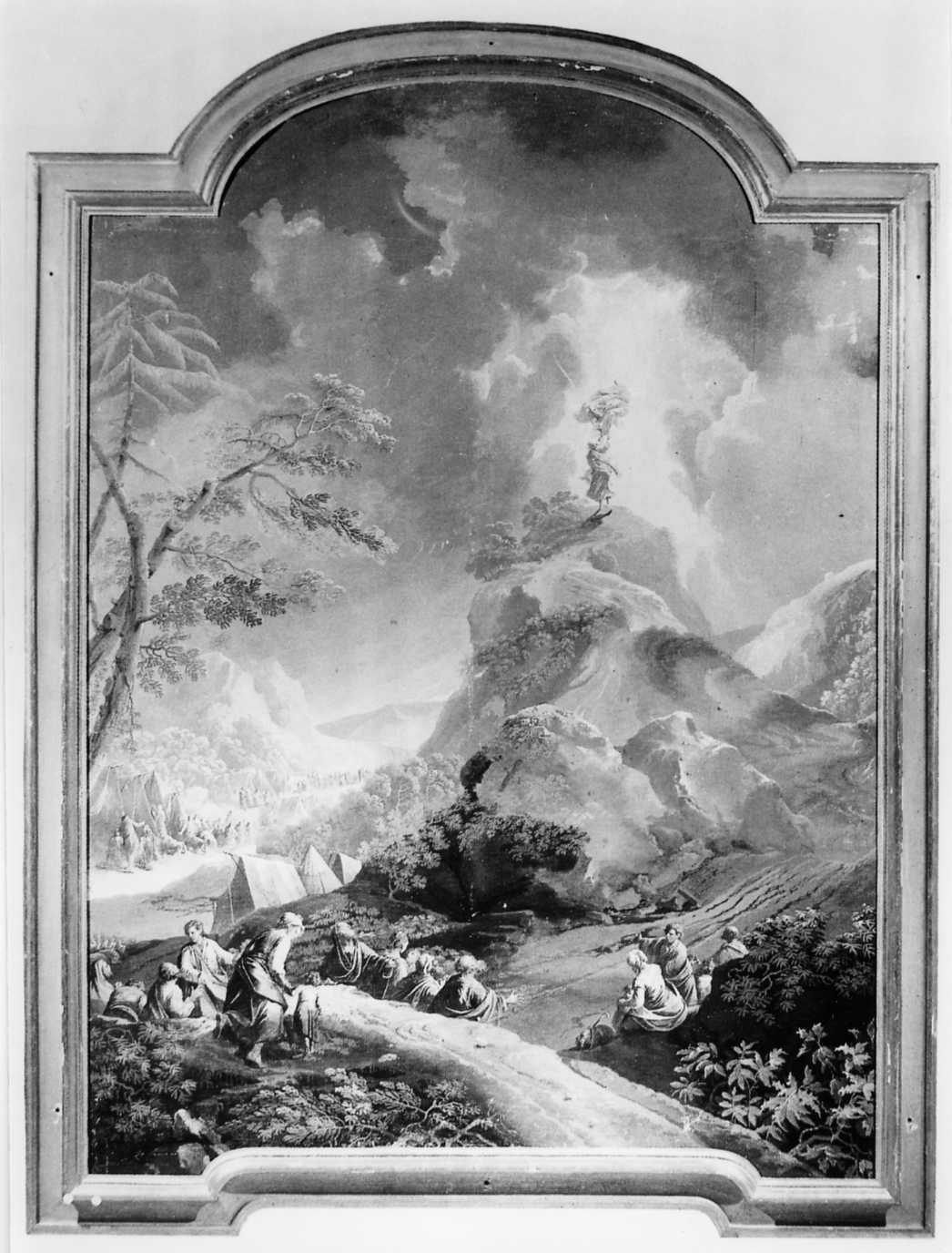 Mosè sul monte Sinai (dipinto, complesso decorativo) di Lodi Carlo, Rossi Antonio (sec. XVIII)