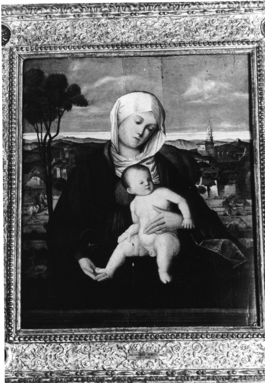 Madonna con Bambino (dipinto) di Bartolomeo Veneto (attribuito) (sec. XVI)