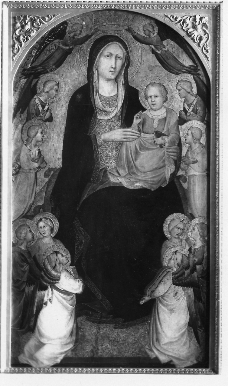 Madonna con Bambino e angeli (dipinto, opera isolata) di Gaddi Agnolo (attribuito) (seconda metà sec. XIV)