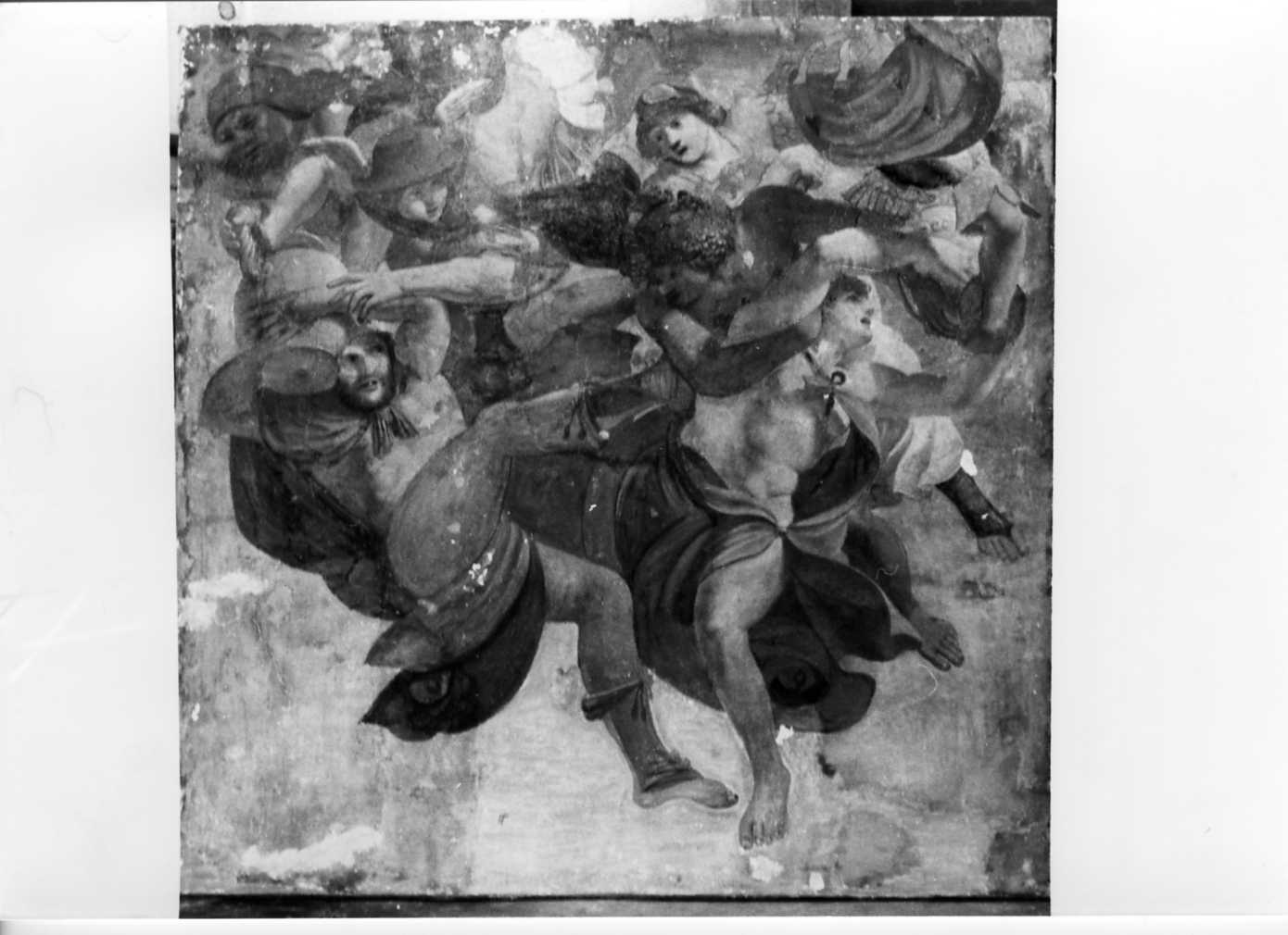 caduta di Prometeo ed Epimeteo (dipinto, frammento) di Spada Lionello (attribuito) (sec. XVII)