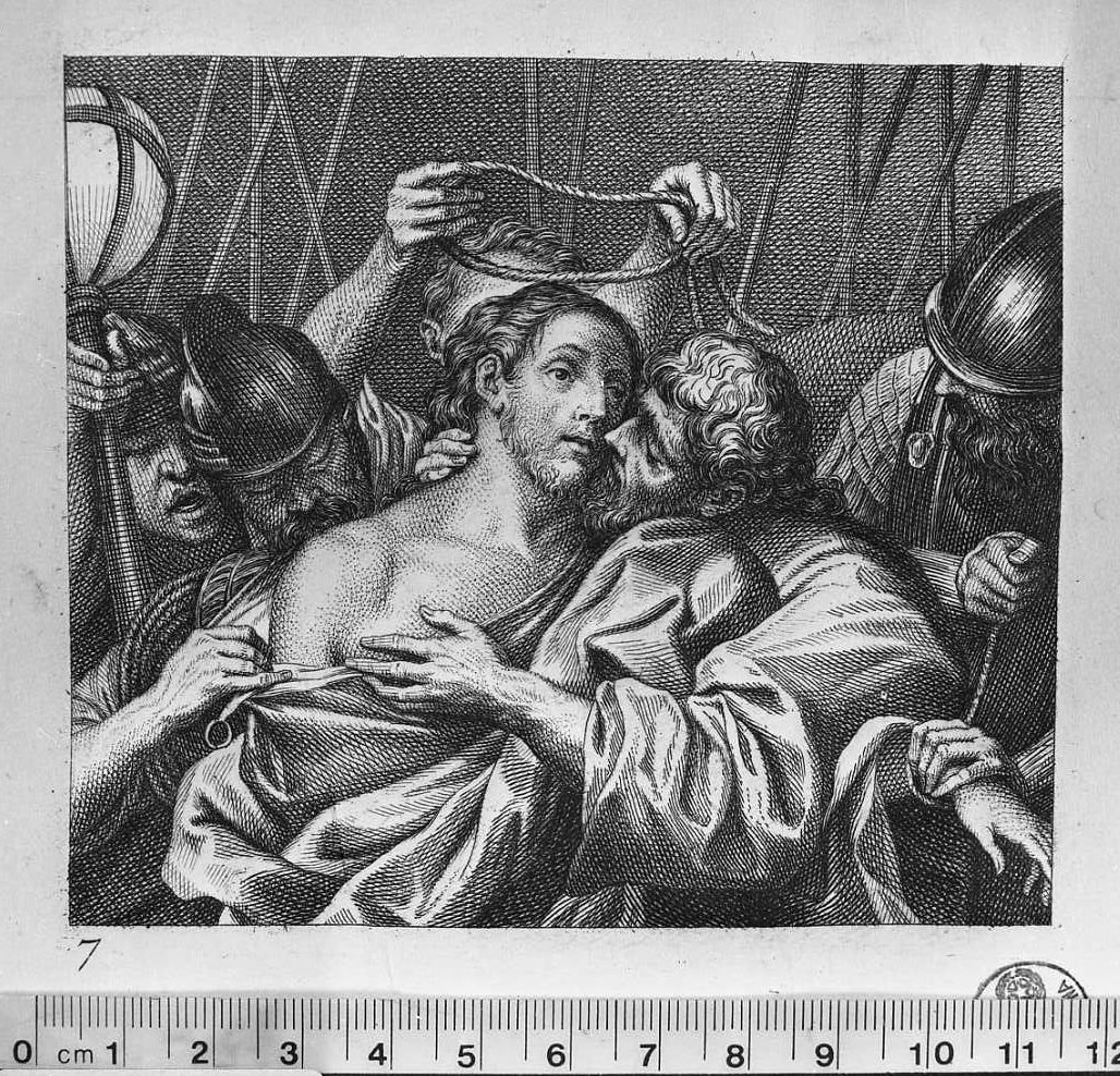 La cattura di Gesù (stampa) di Carracci Ludovico, Rosaspina Francesco (seconda metà sec. XVIII)