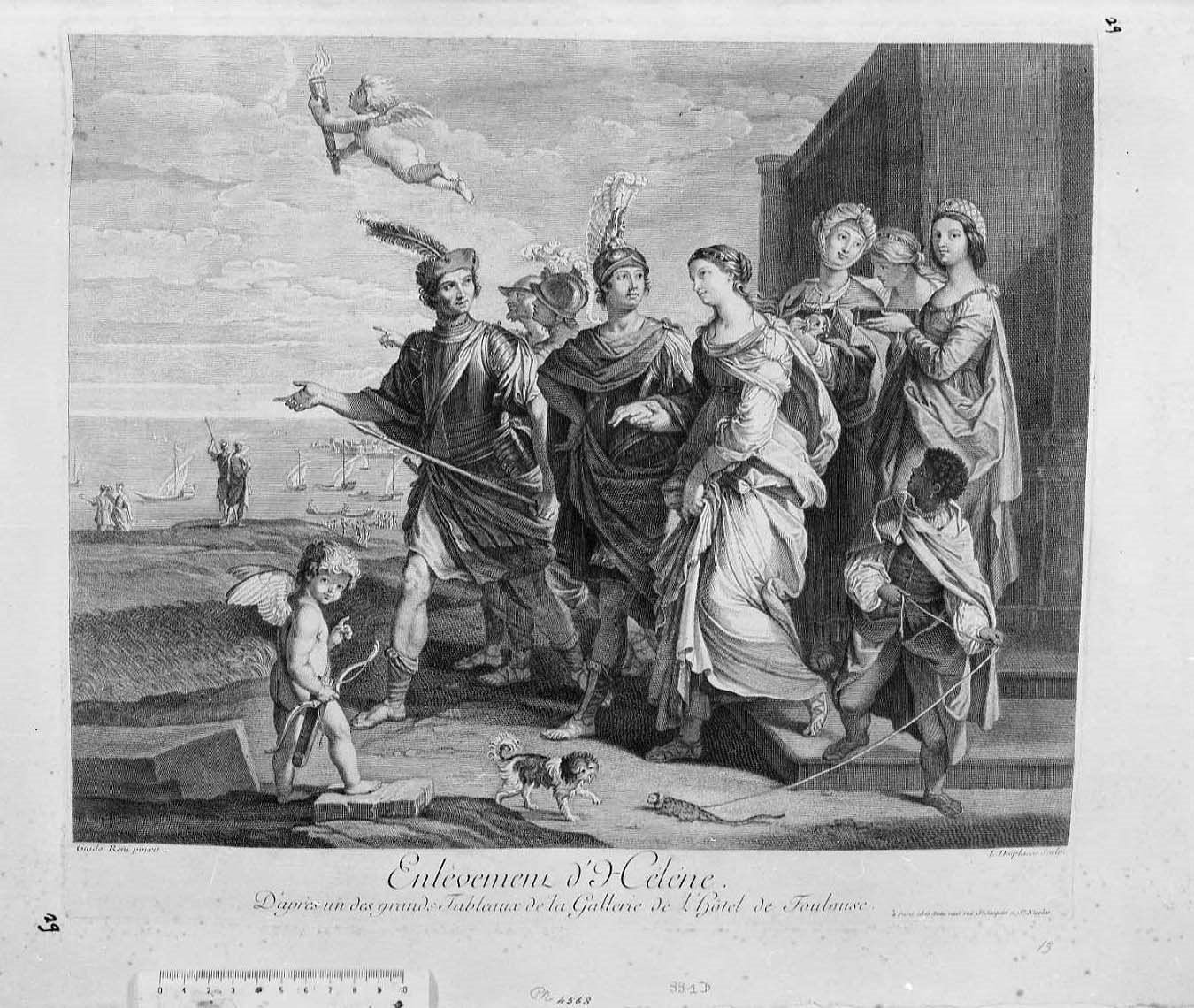 Il rapimento di Elena (stampa) di Reni Guido, Desplaces Louis (secc. XVII/ XVIII)