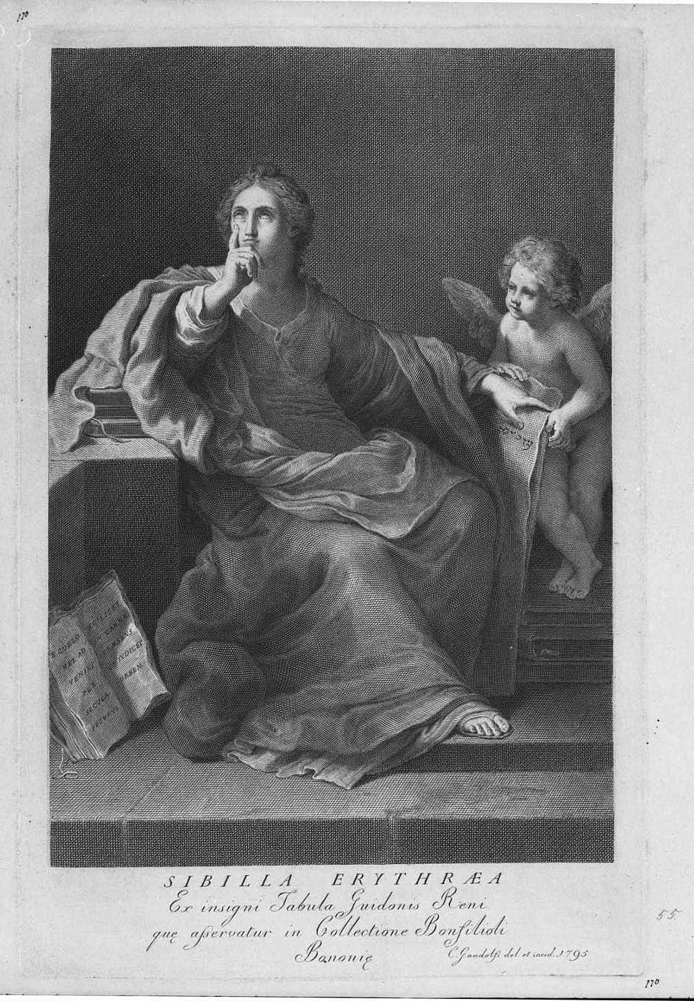 Sibilla Eritrea (stampa) di Reni Guido - ambito europeo (sec. XVIII)