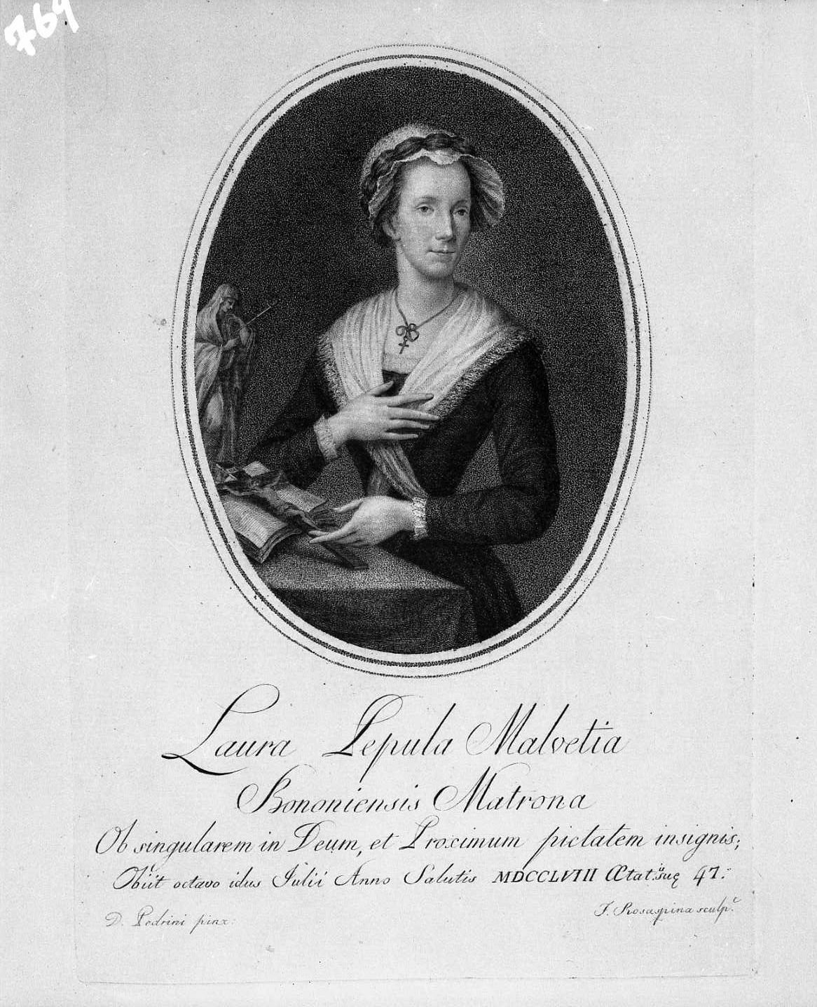 Ritratto di Laura Pepoli Malvezzi (stampa) di Rosaspina Francesco (secc. XVIII/ XIX)
