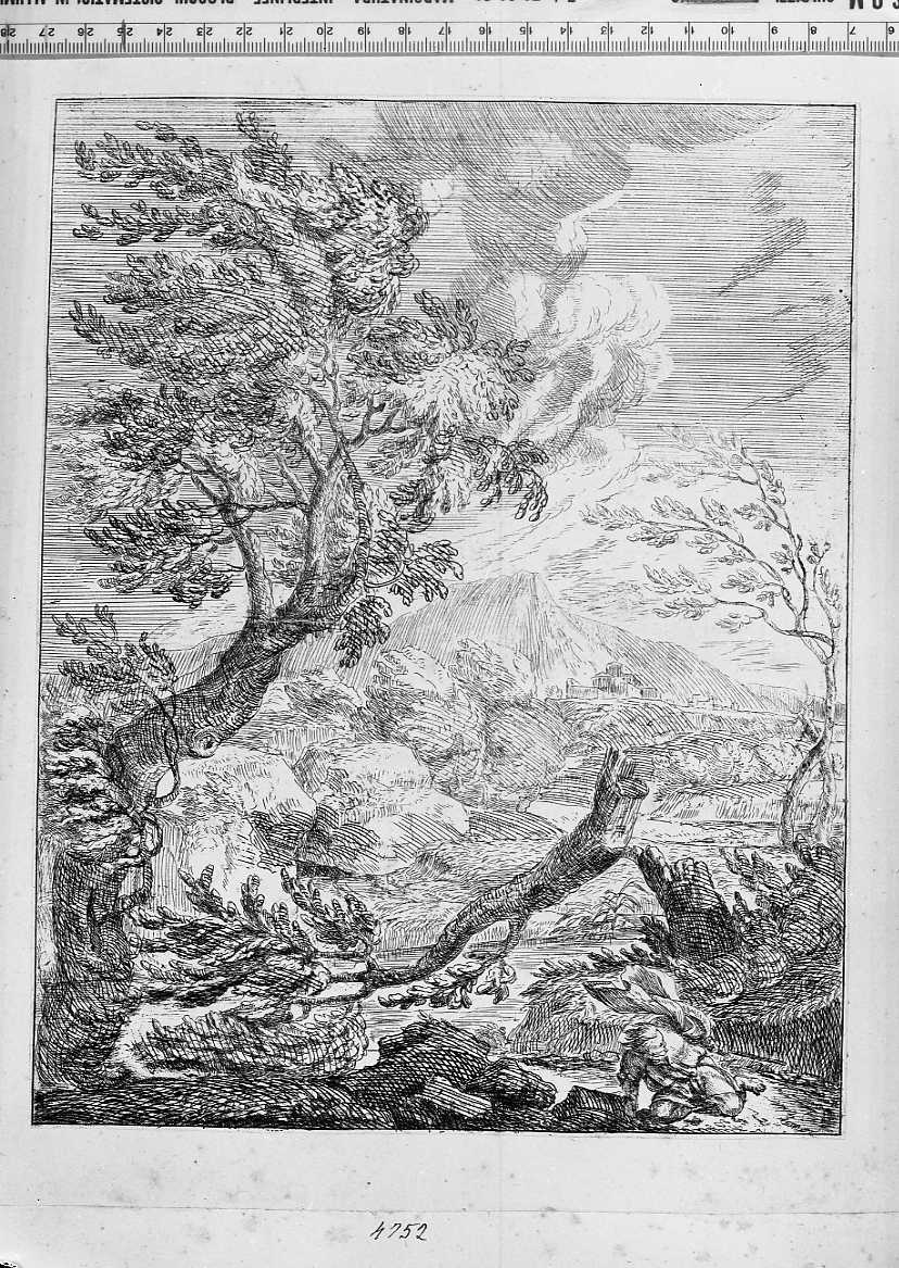 paesaggio fluviale (stampa) - ambito emiliano, ambito emiliano (sec. XVII)