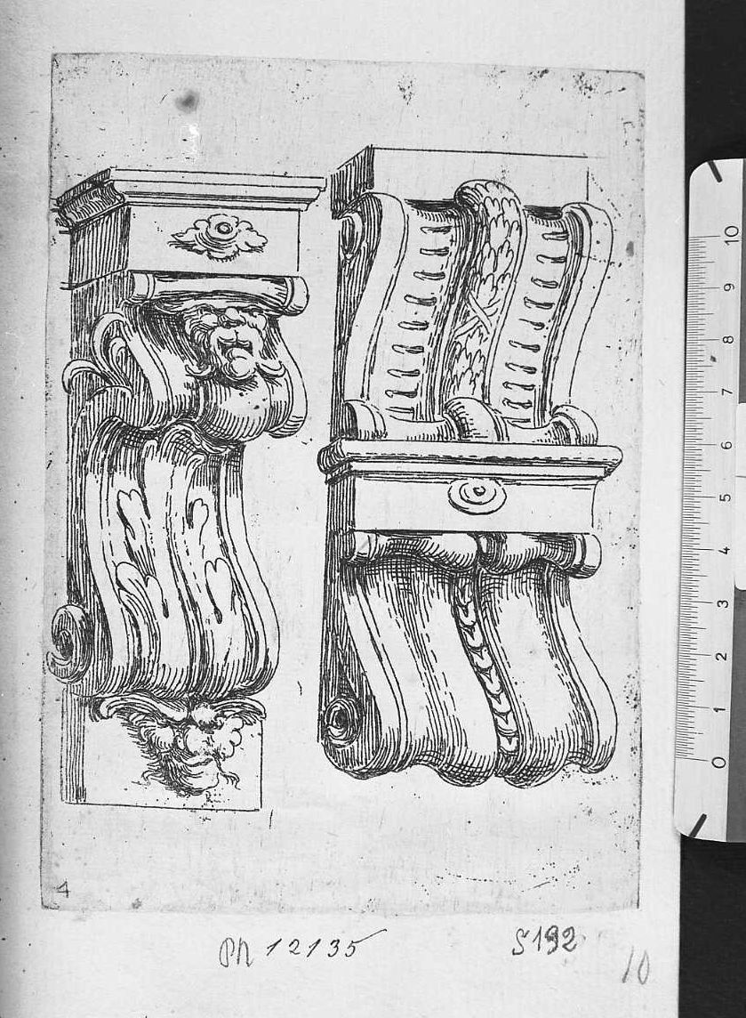 Due capitelli (4.4) a sinistra (stampa) di Santi Domenico detto Mengazzino (sec. XVII)
