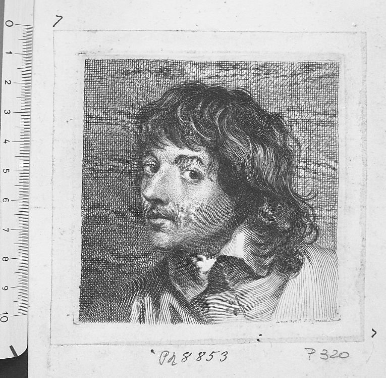 Ritratto di celebre pittore (stampa) di Polanzani Felice (sec. XVIII)