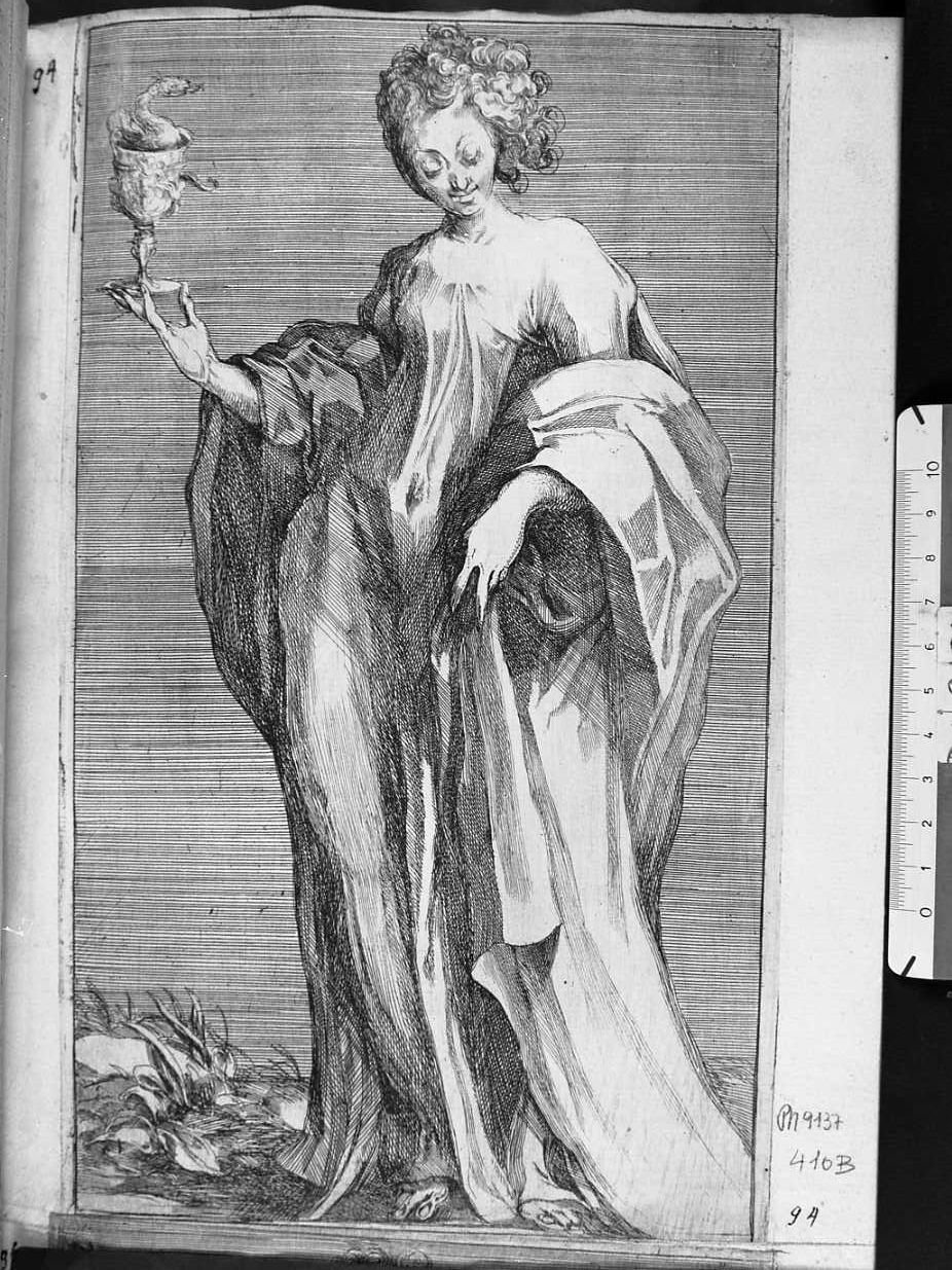 San Giovanni Evangelista (stampa) di Bellange Jacques (sec. XVII)