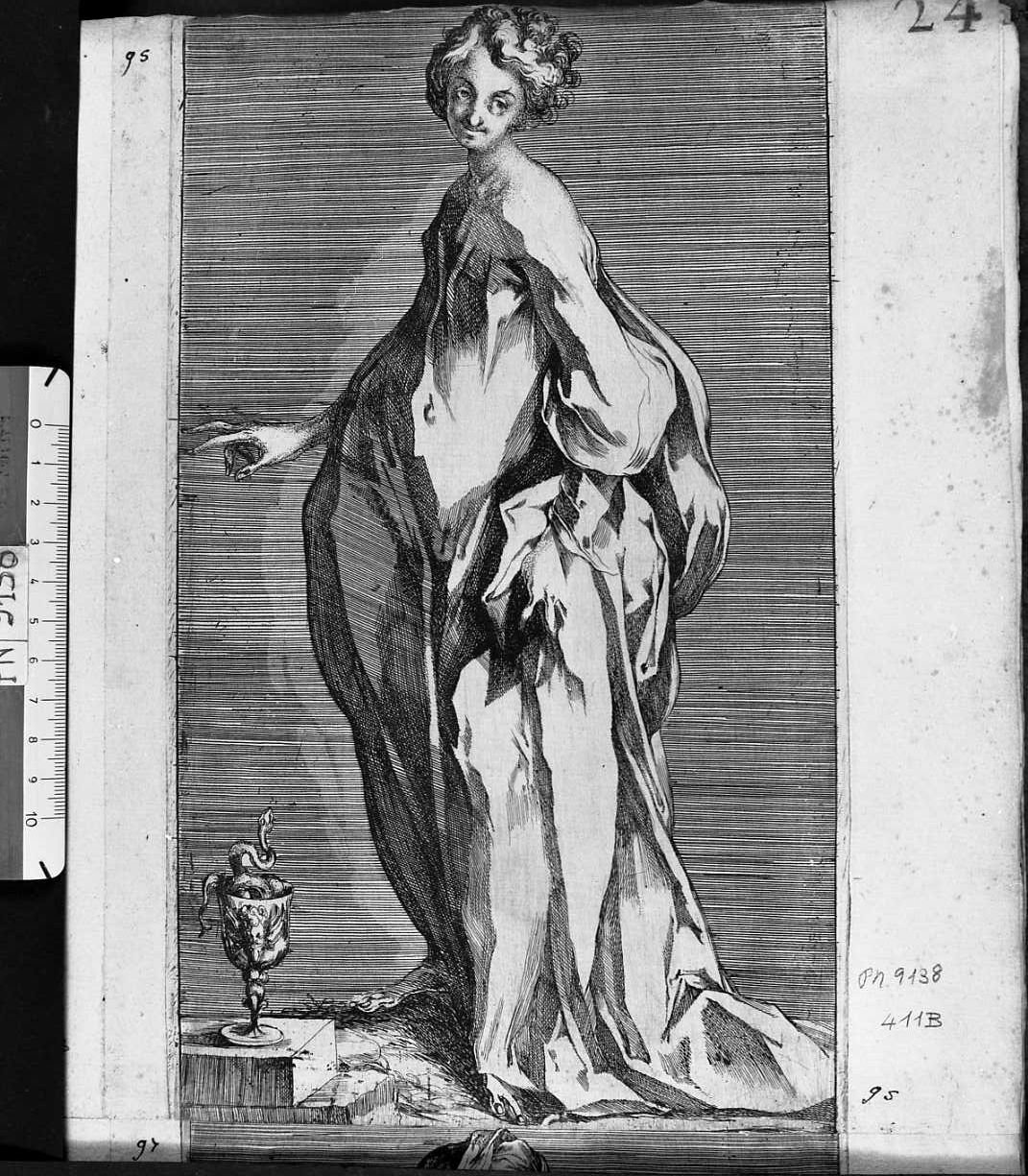 San Giovanni Evangelista (stampa) di Bellange Jacques (sec. XVII)