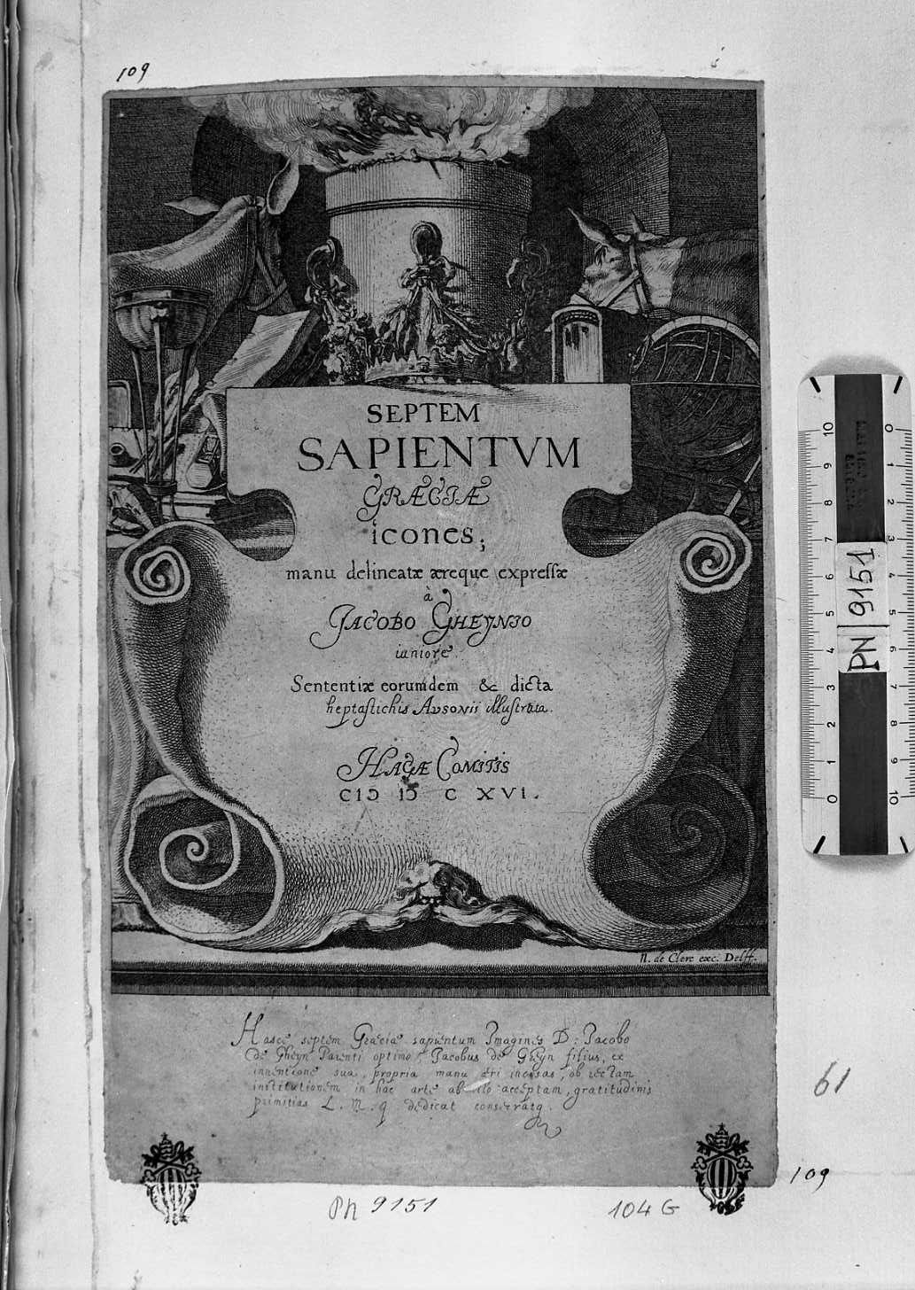 Frontespizio (stampa) di De Gheyn Jacob (sec. XVII)
