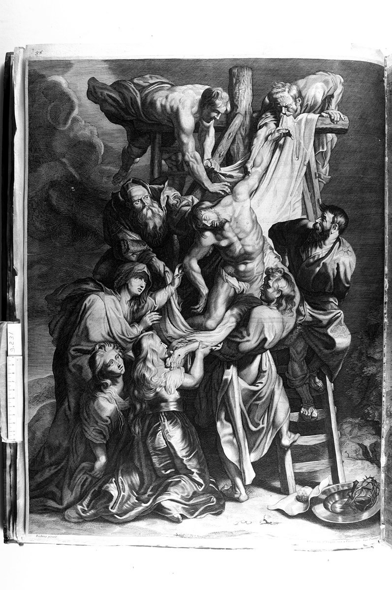 deposizione di Cristo dalla croce (stampa) di Rubens Pieter Paul - ambito fiammingo (sec. XVII)