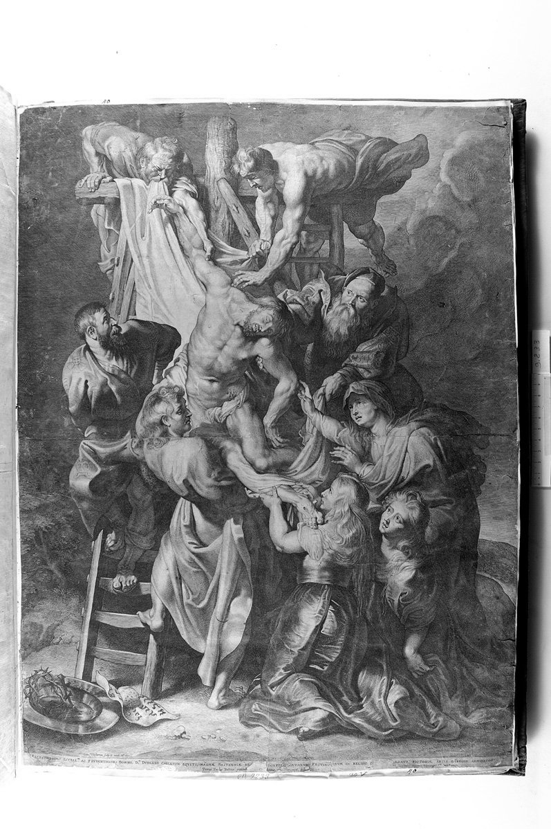 deposizione di Cristo dalla croce (stampa) di Rubens Pieter Paul, Vorsterman Lucas (sec. XVII)