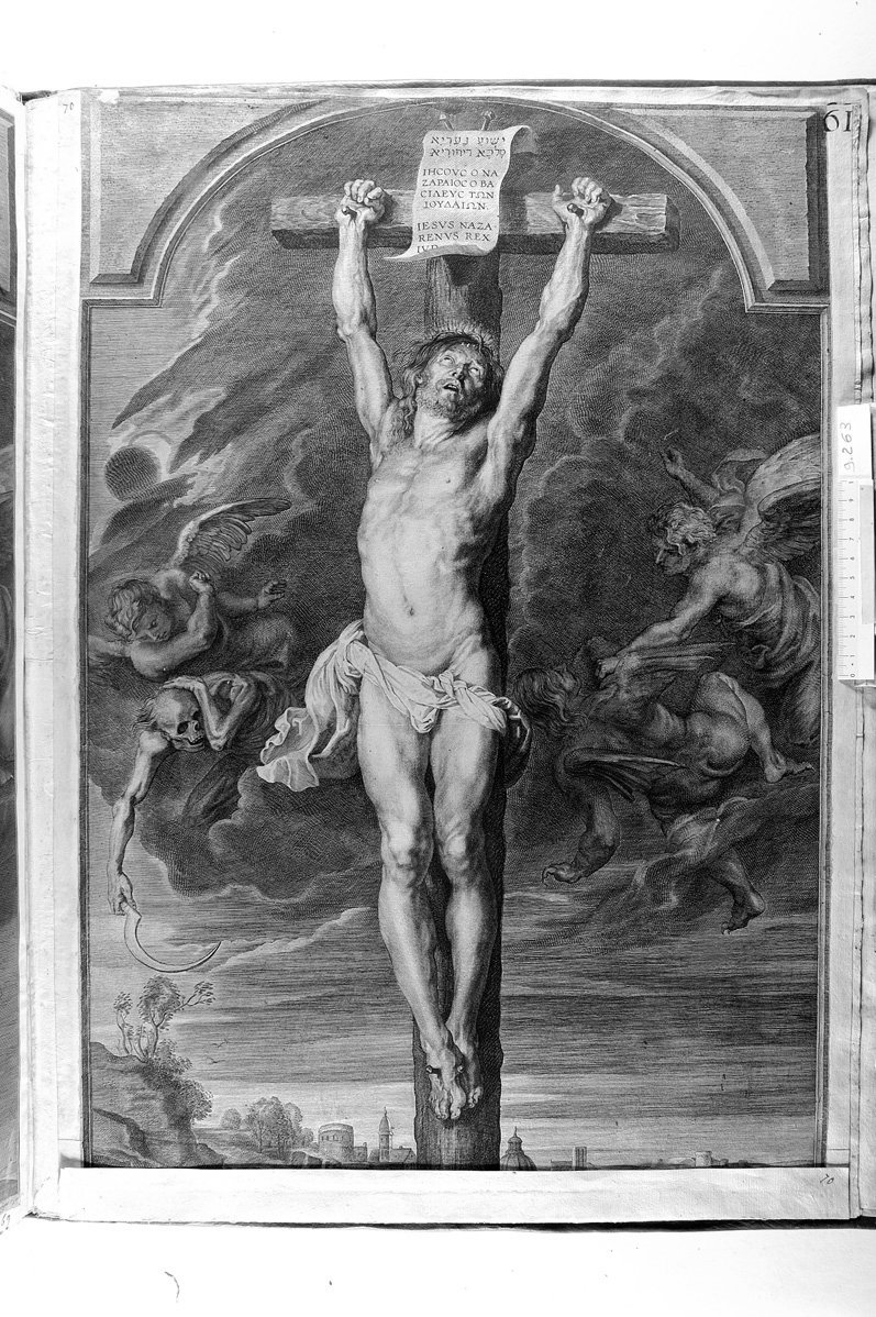 Cristo in Croce (stampa) di Rubens Pieter Paul, Pontius Paul (sec. XVII)