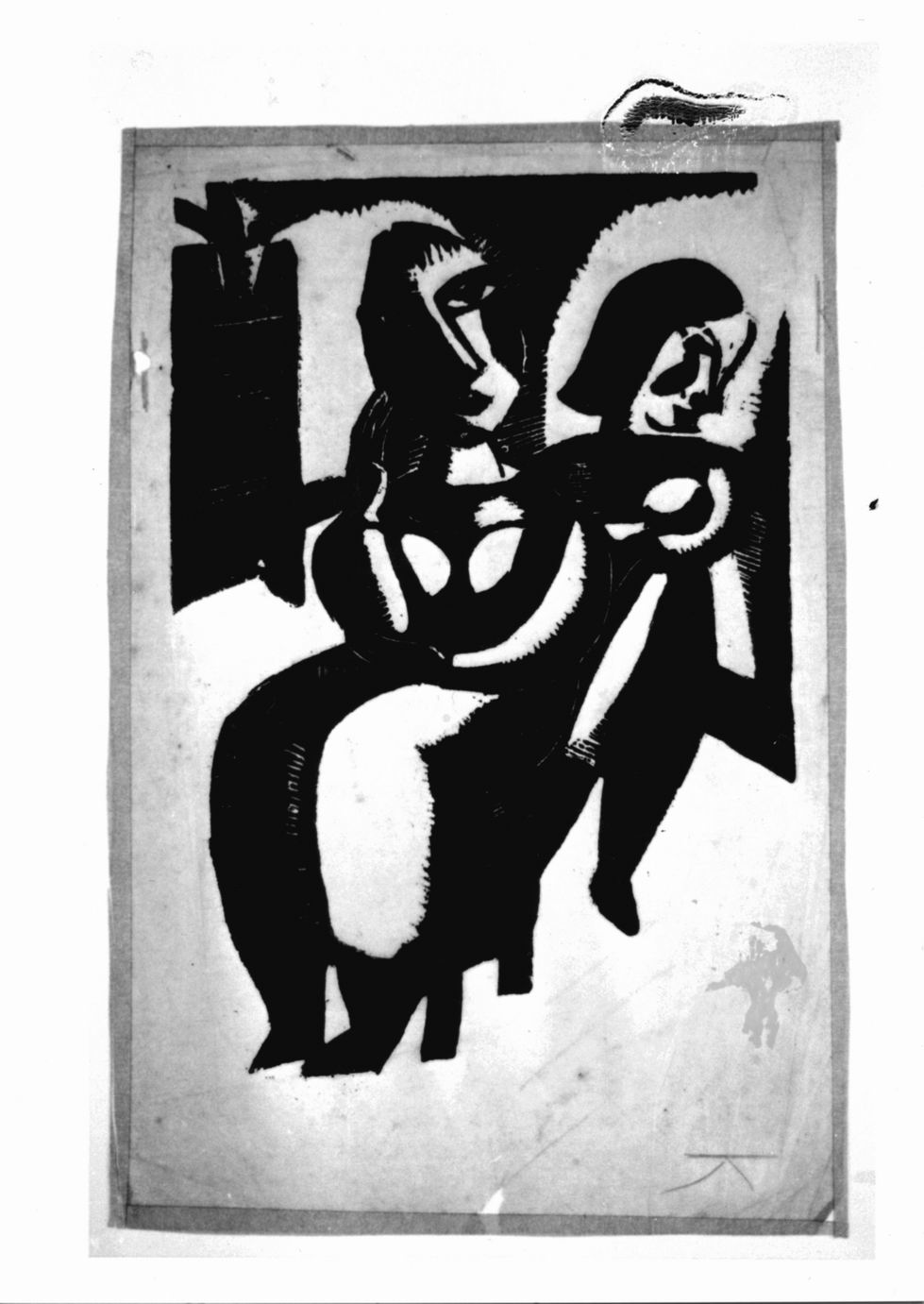 Madre con bambino (stampa) di De Smet Gust (sec. XX)