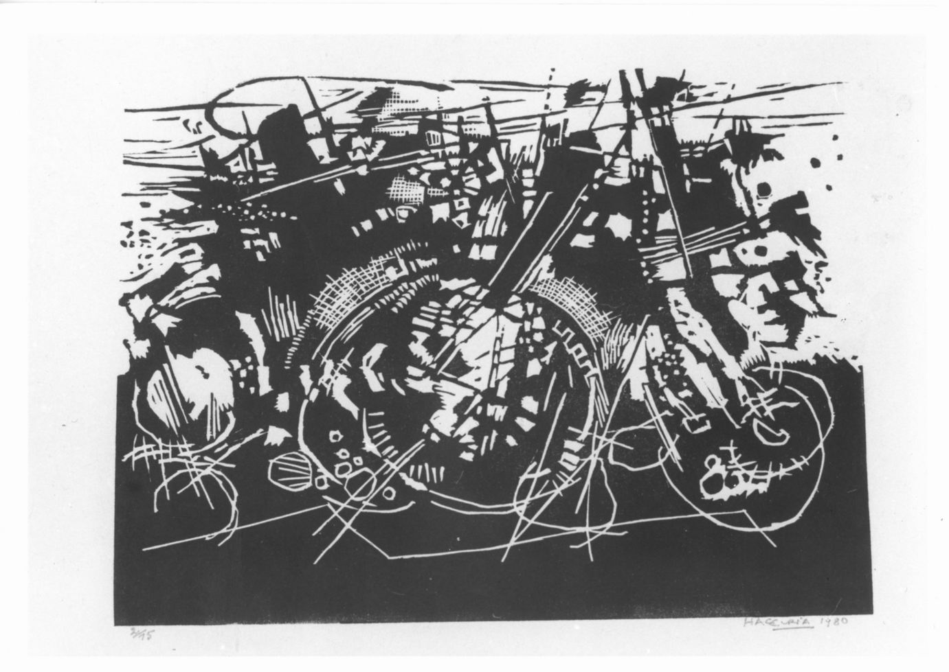 Composizione astratta (stampa) di Haccuria Maurice (sec. XX)