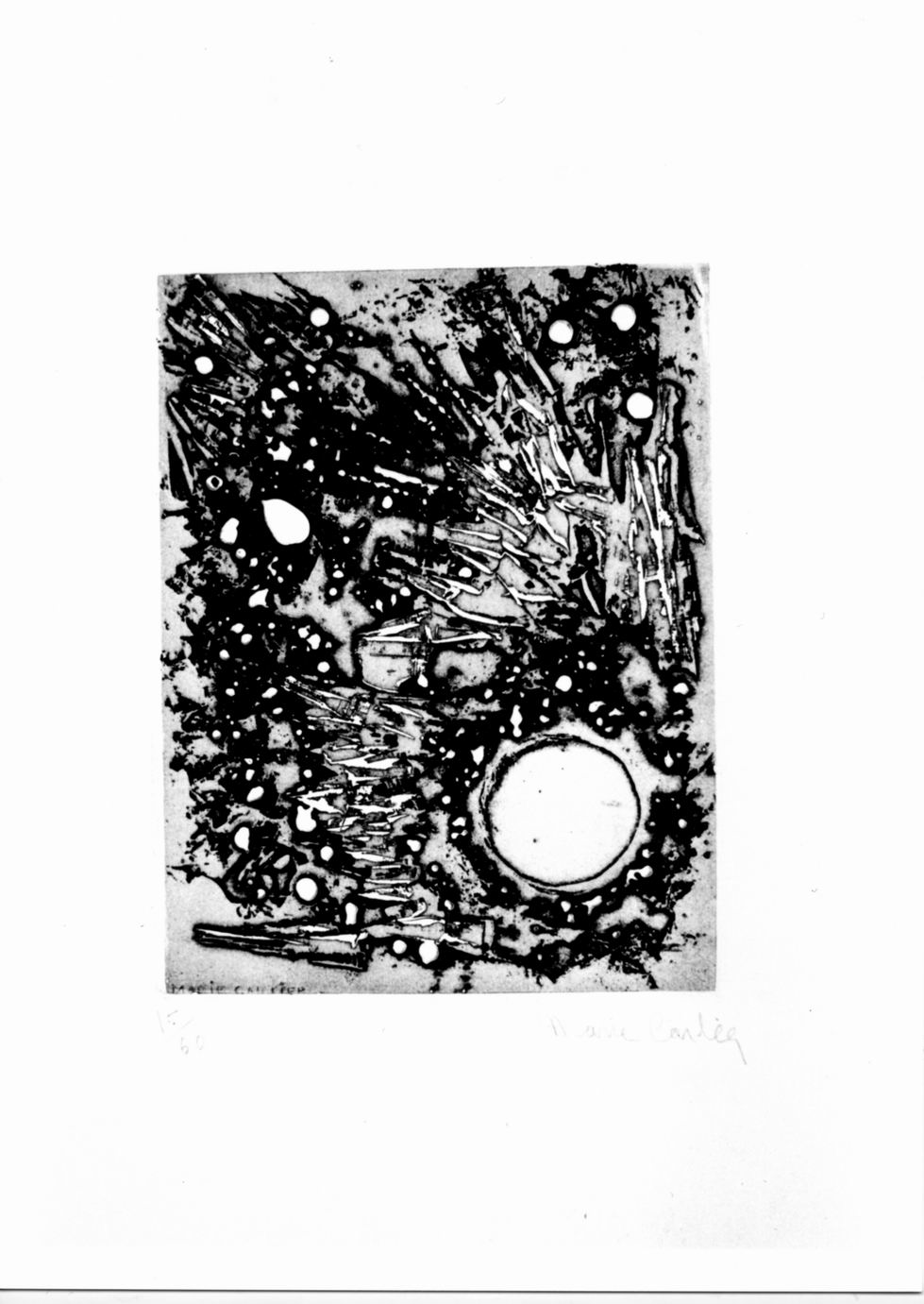 Composizione astratta (stampa) di Carlier Marie (sec. XX)