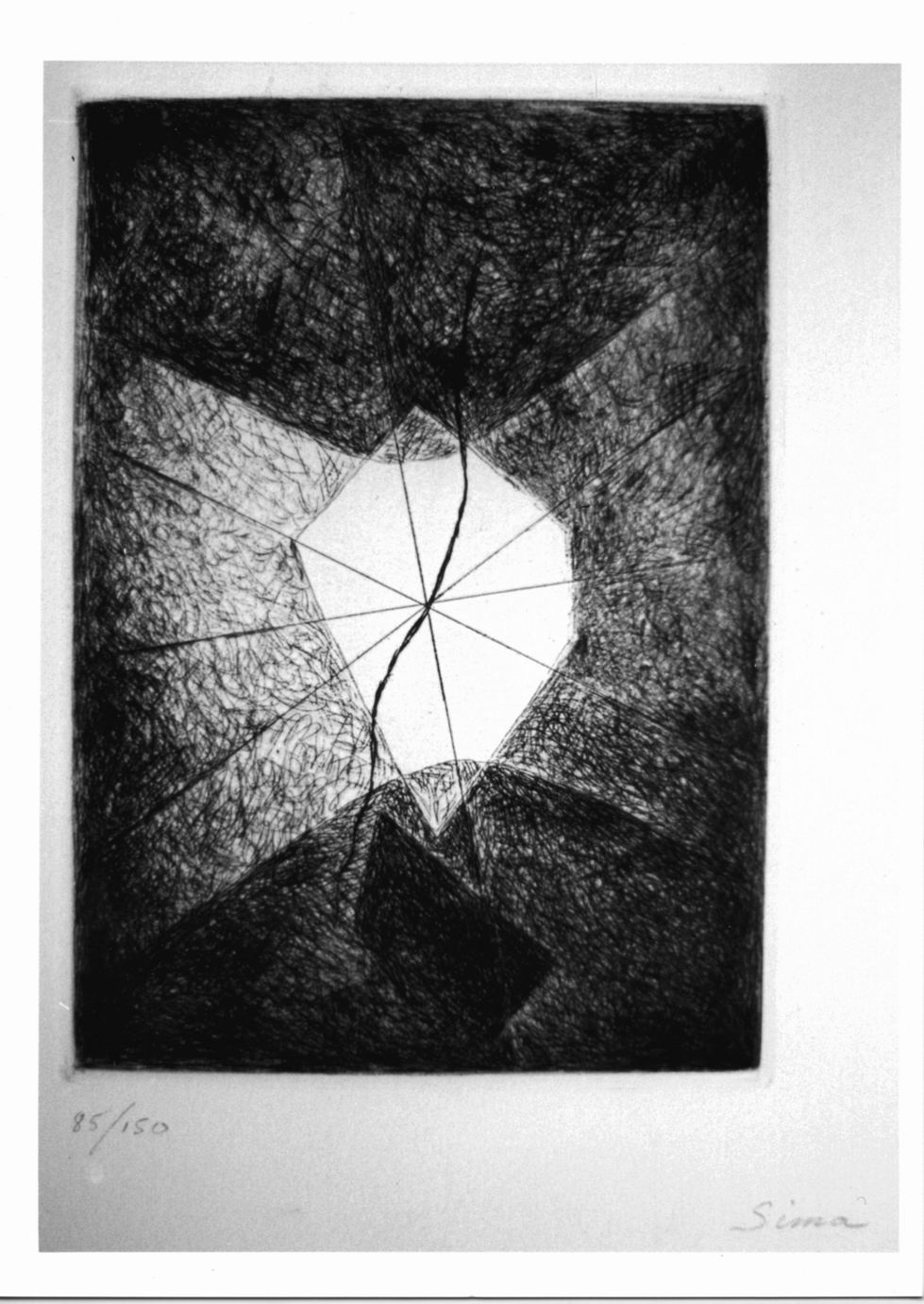 Cristal bleu, Composizione astratta (stampa) di Sima Josef (sec. XX)