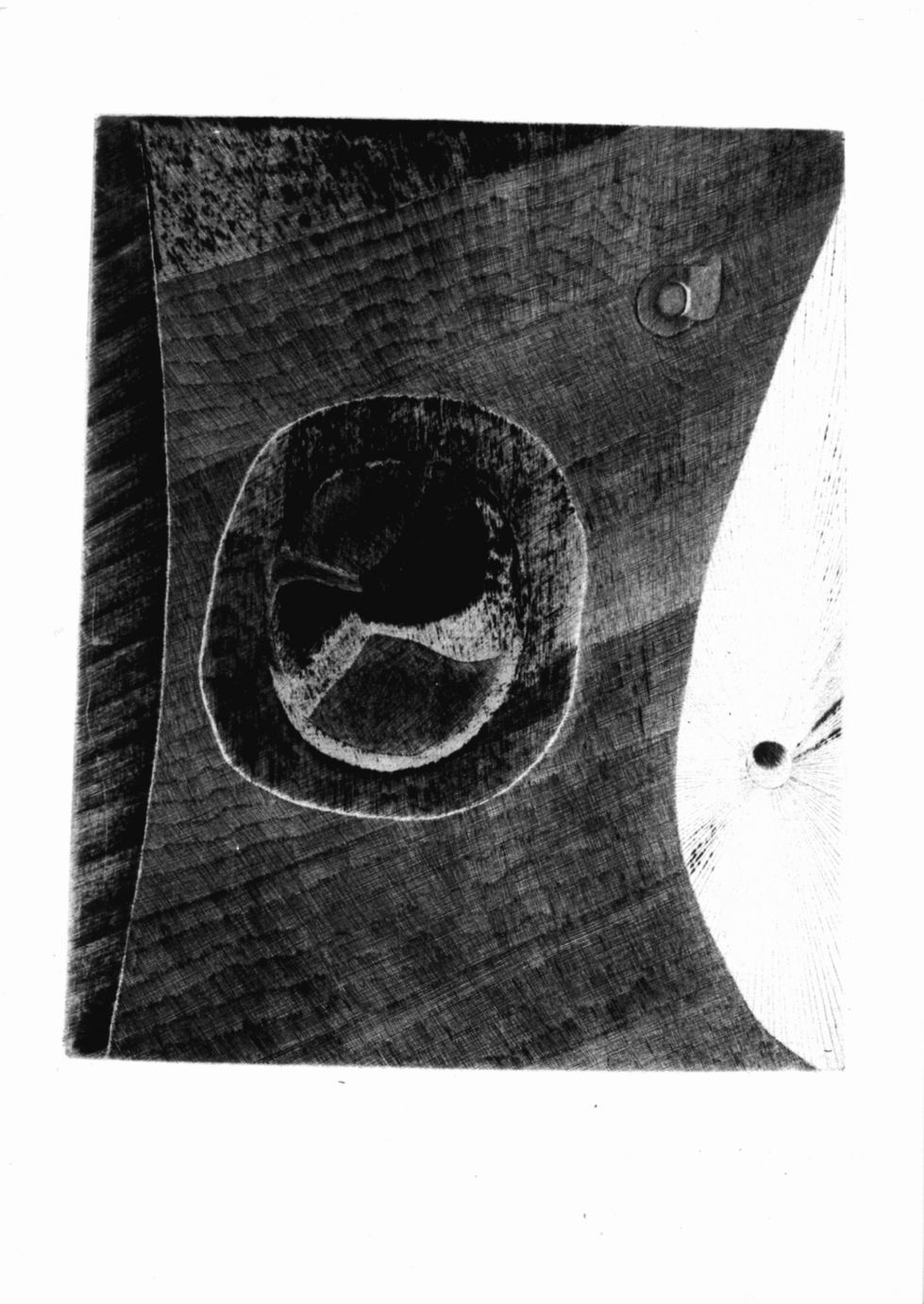 Offuscamento, Composizione astratta (stampa) di John Jiri (sec. XX)