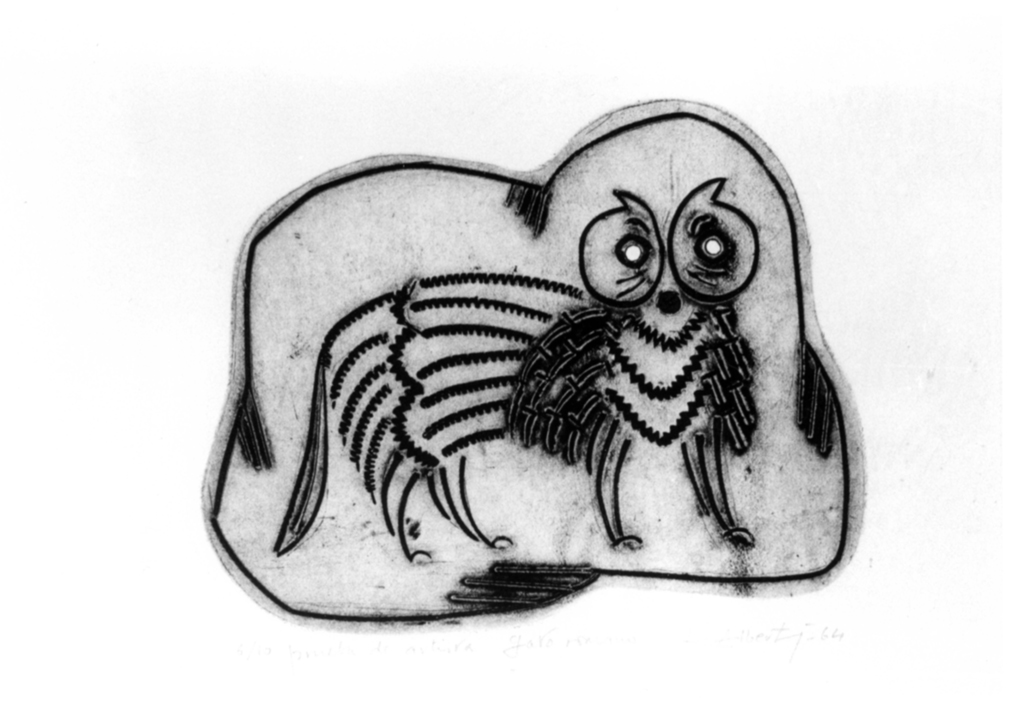 Gatto (stampa) di Alberti Rafael (sec. XX)