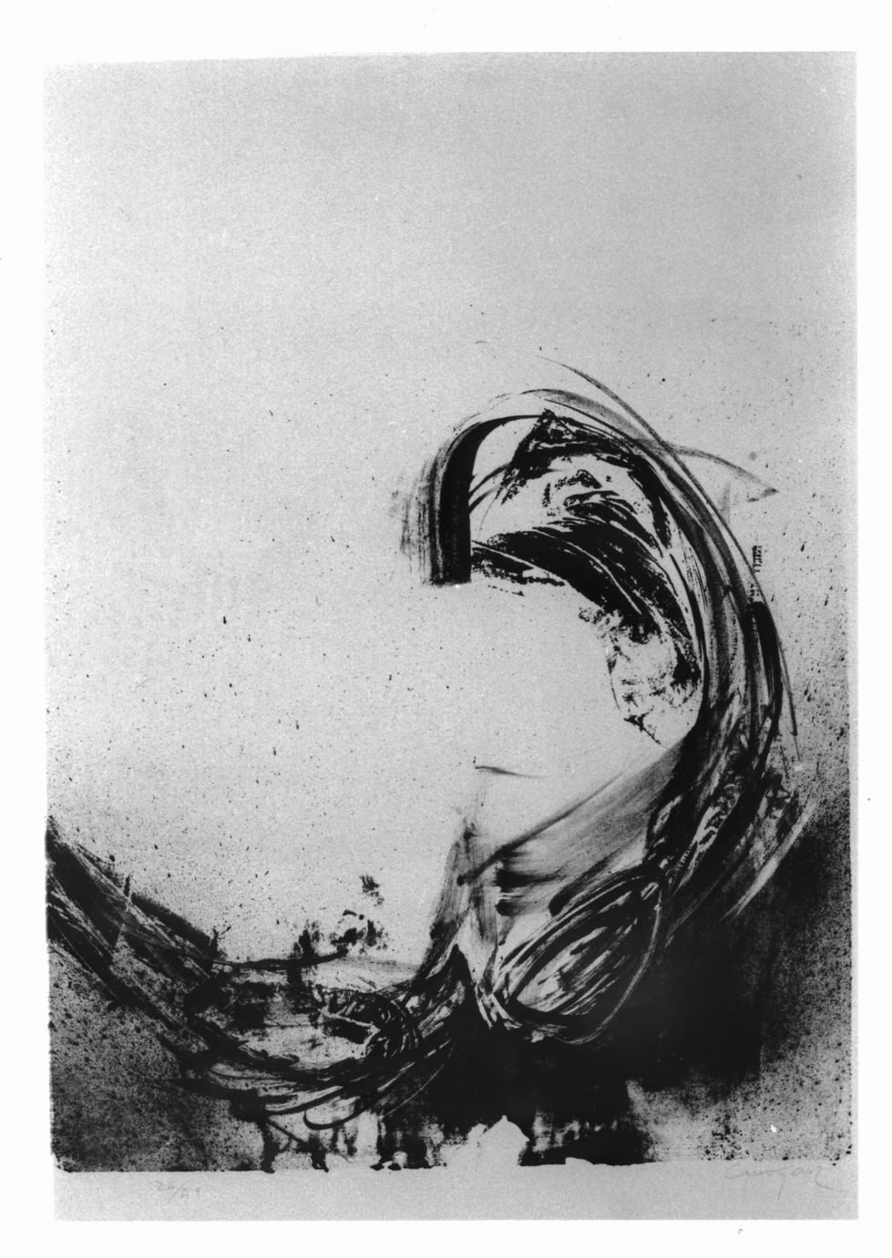 Composizione astratta (stampa) di Canogar Rafael (sec. XX)