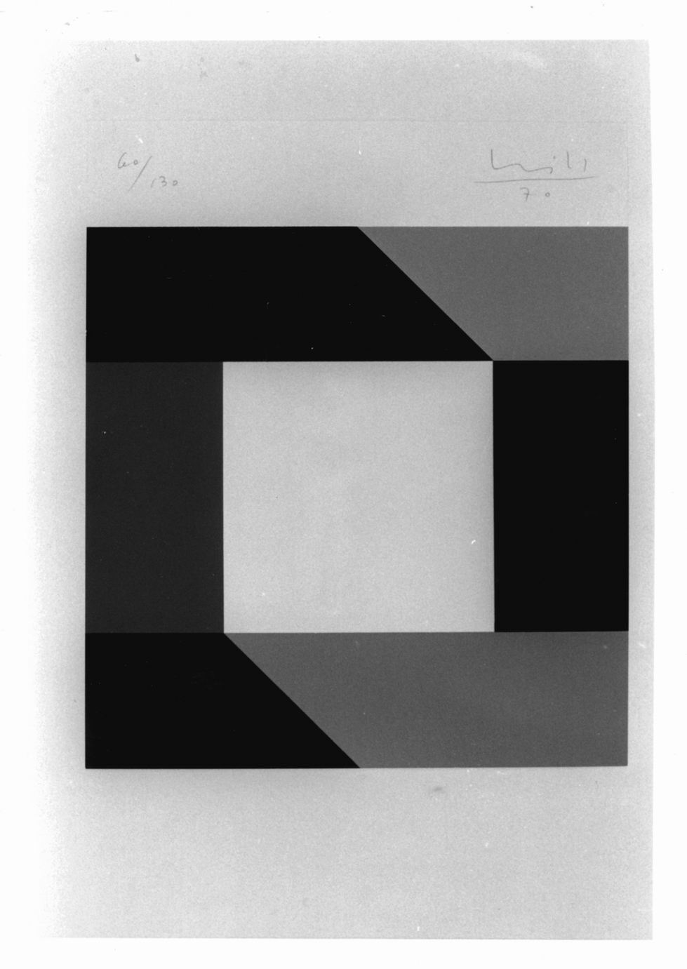 Komposition, Composizione astratta (stampa a colori) di Bill Max (sec. XX)