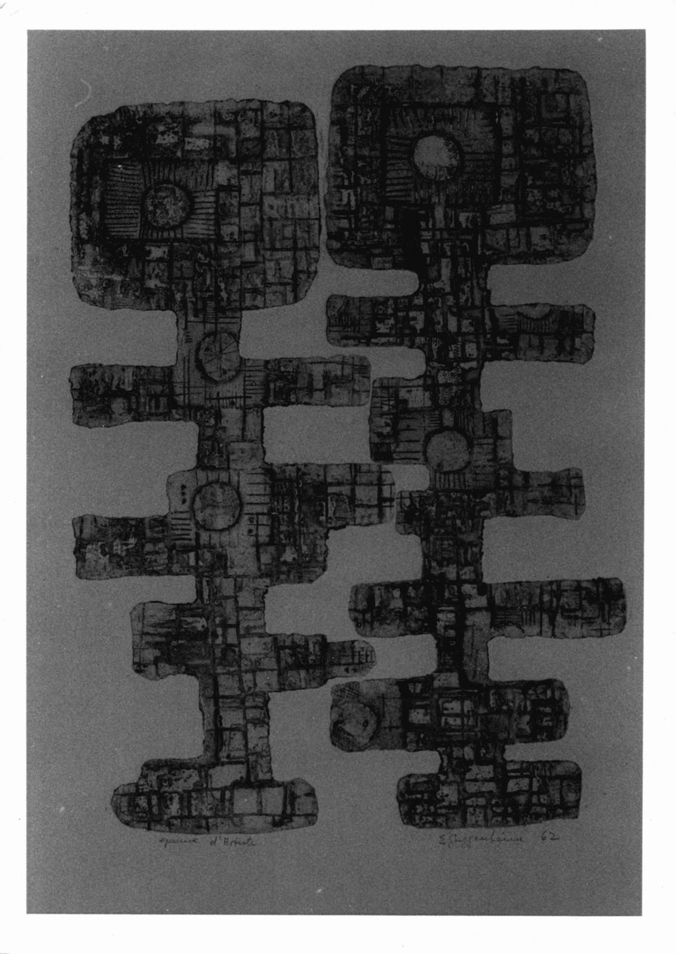 Les deux, Due figure (stampa a colori) di Guggenheim Elisabeth (sec. XX)