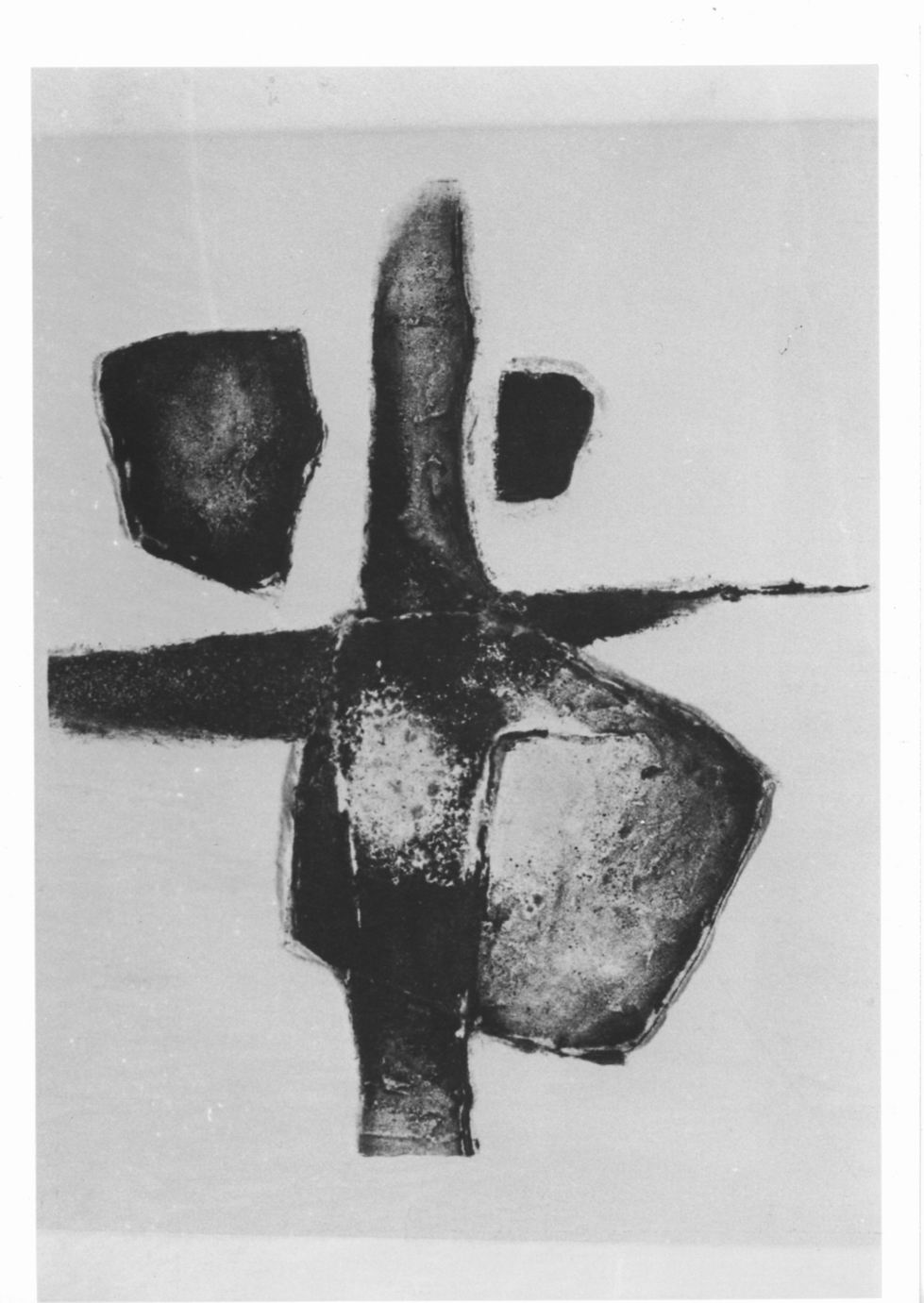 Gravure en relief, Composizione astratta (stampa) di Augsburger Jean-Edouard (sec. XX)