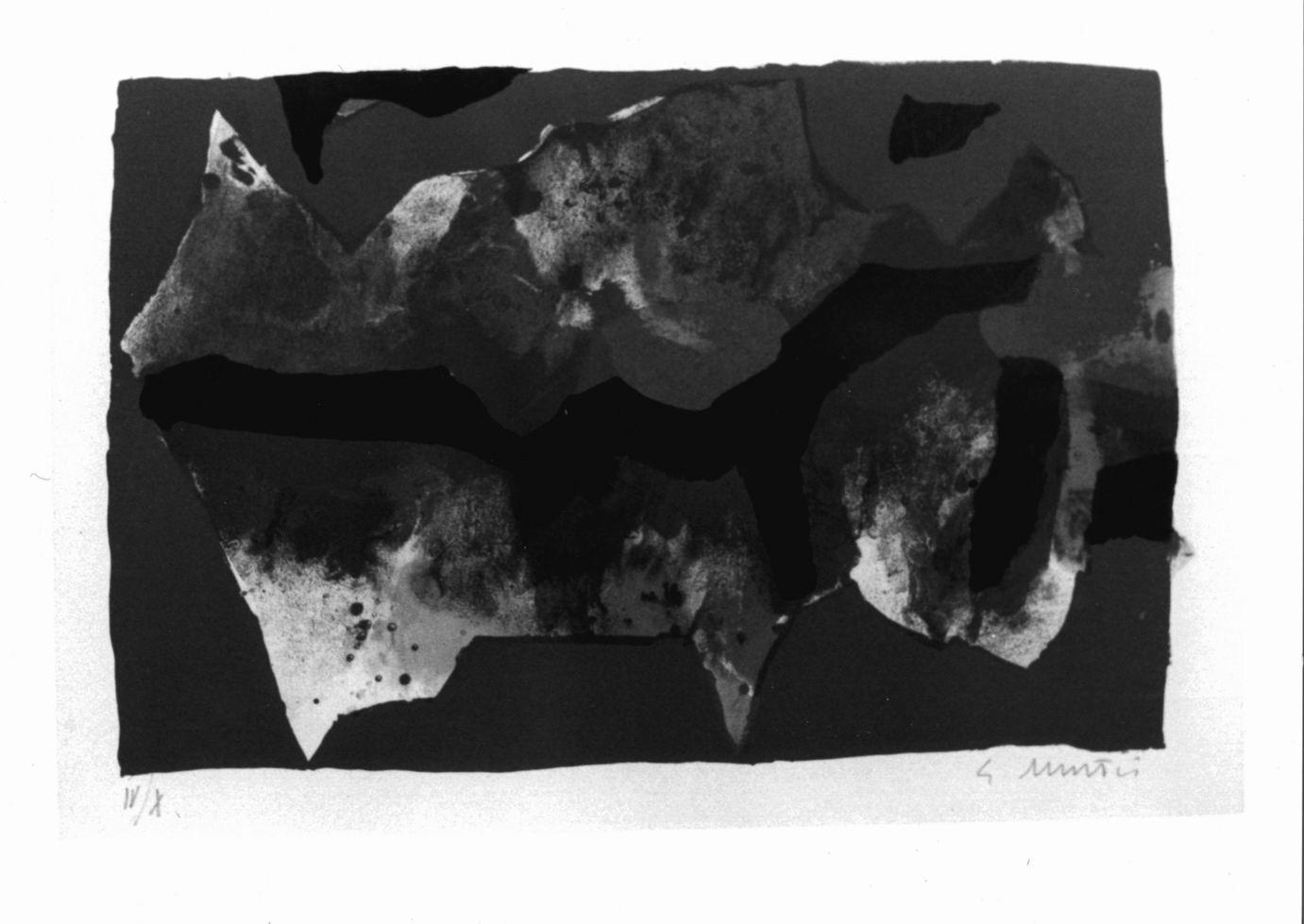 Composizione astratta (stampa a colori) di Murtic Edo (sec. XX)