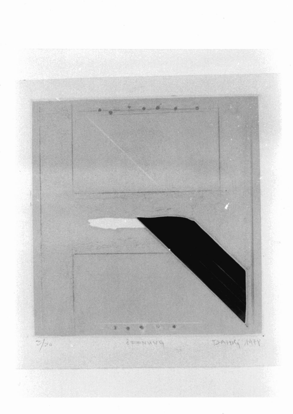 Composizione astratta (stampa a colori) di Bahrj Drancoli (sec. XX)