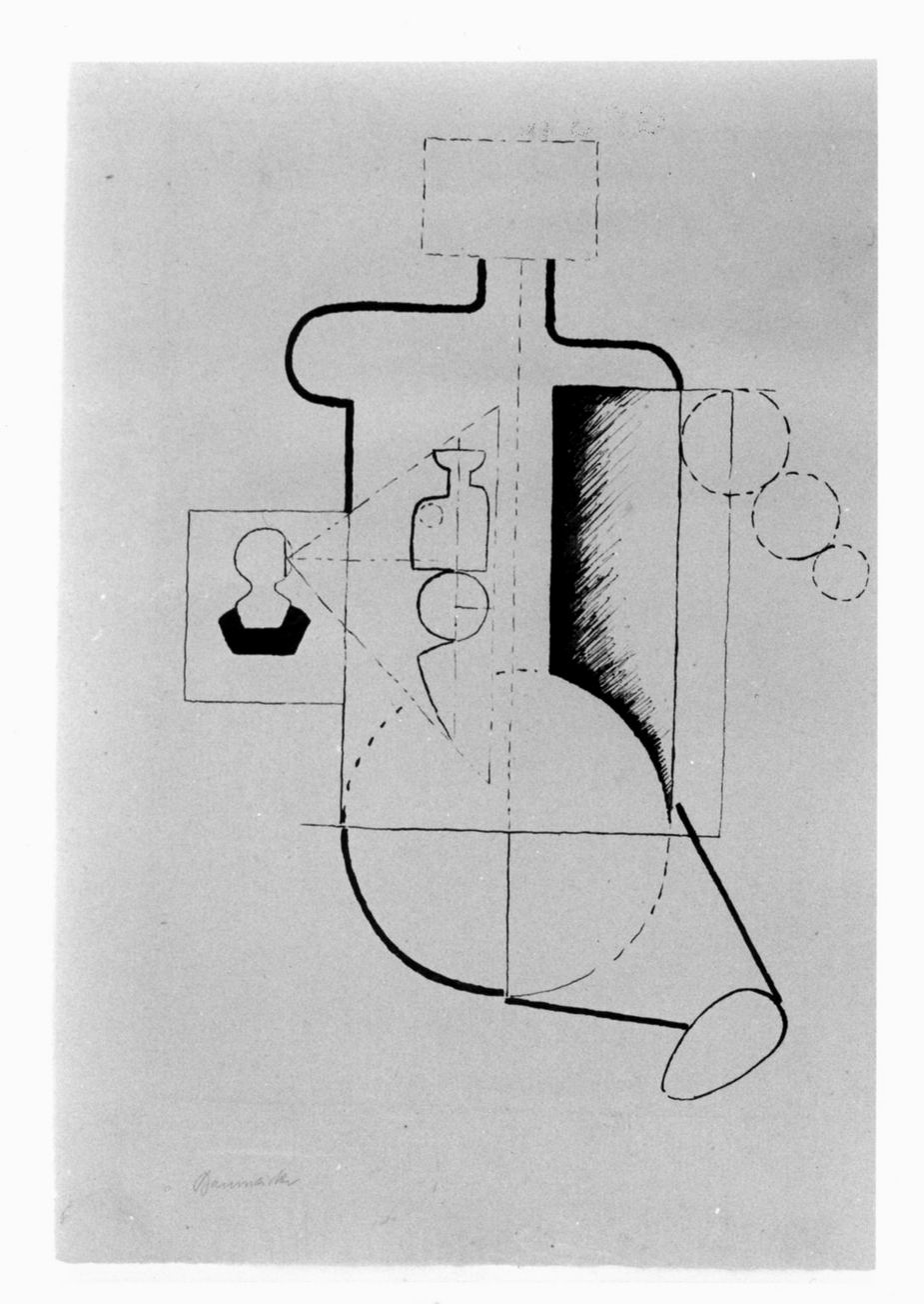Abstrakte Sitzfigur, figura (stampa) di Baumeister Willi (sec. XX)