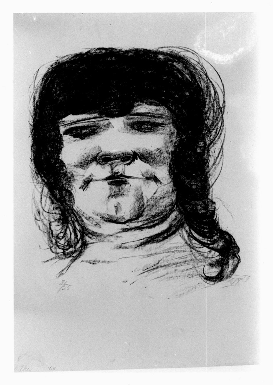 volto femminile (stampa) di Dix Otto (sec. XX)