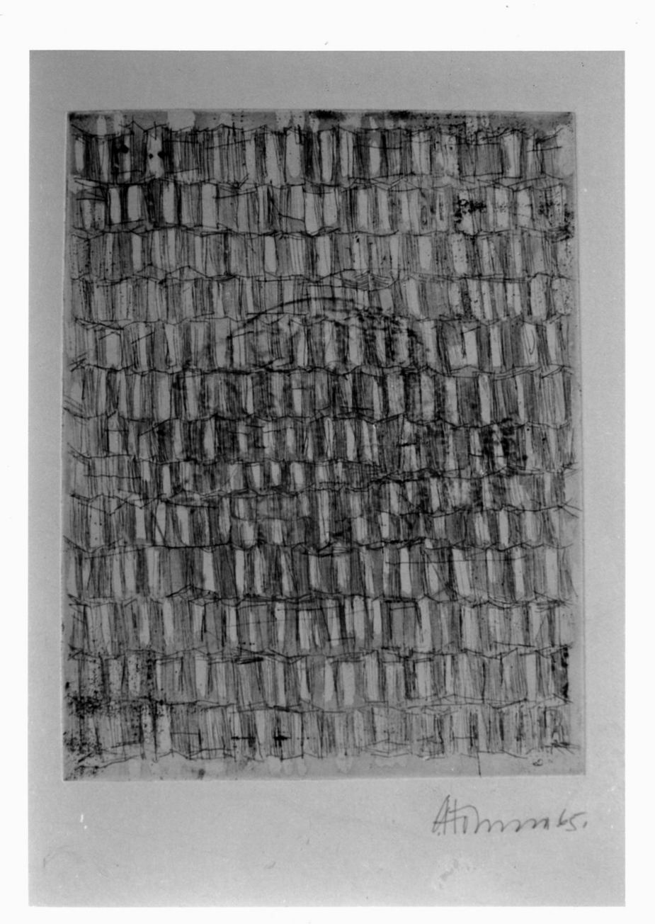 composizione astratta (stampa a colori) di Hoeme Gerhard (sec. XX)