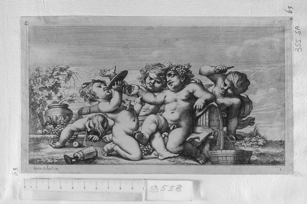 Baccanale (stampa) di Schut Cornelis - ambito europeo (sec. XVII)