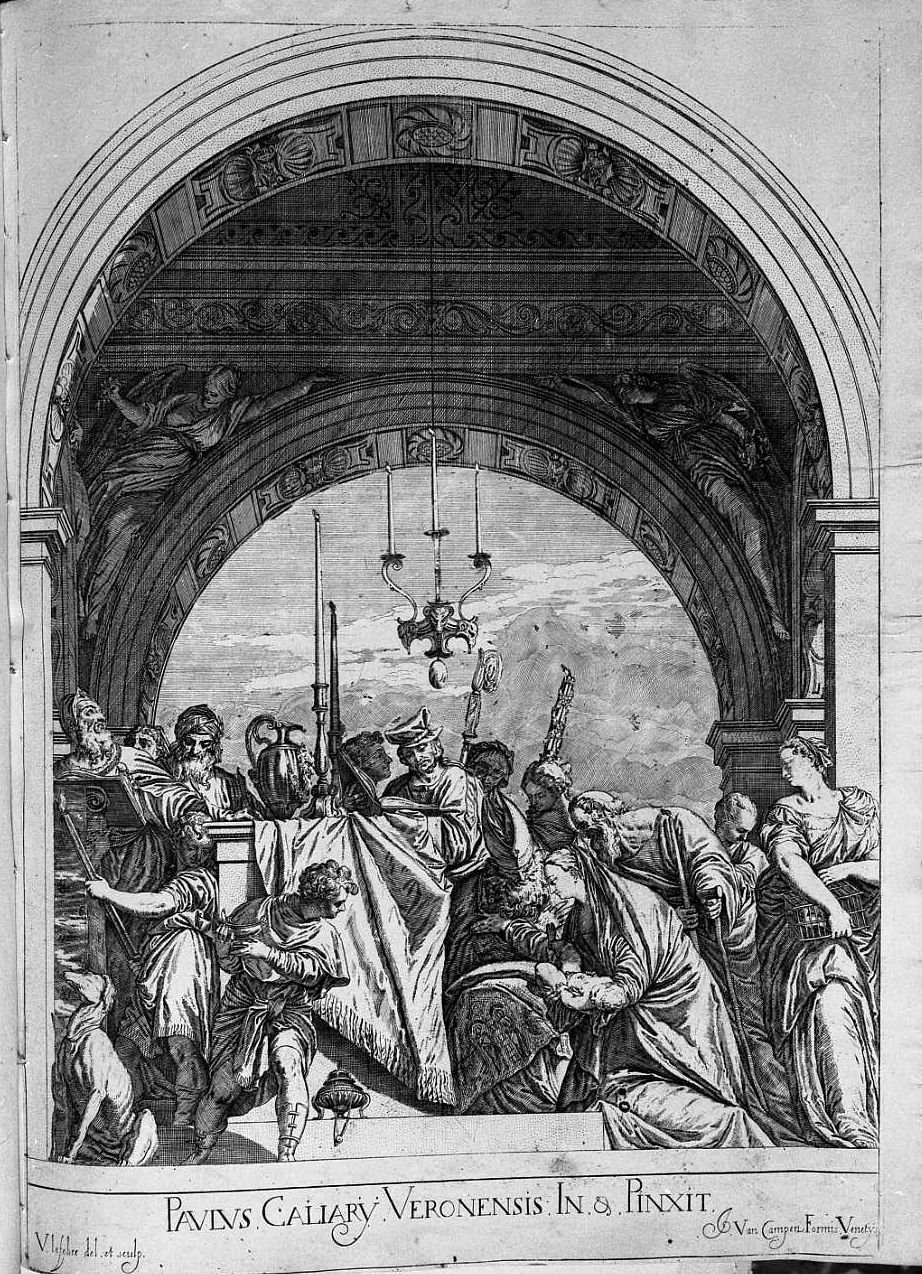 La presentazione al tempio (stampa) di Le Fevre Valentin (sec. XVII)
