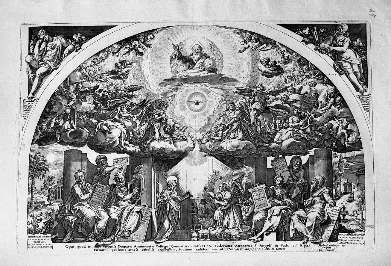 L'annunciazione (stampa) di Sadeler Raphael (sec. XVII)