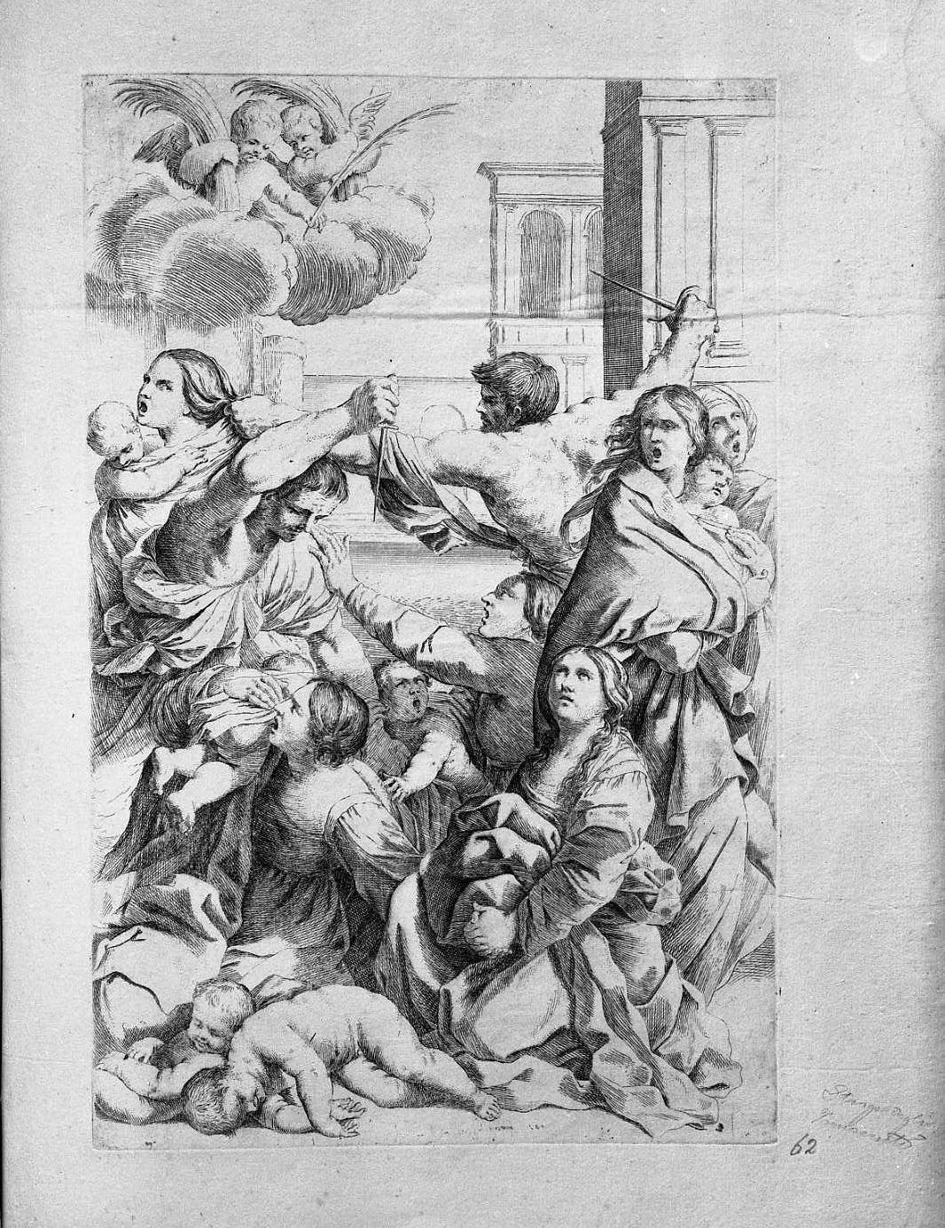 Strage degli Innocenti (stampa) di Bolognini Giovanni Battista il Vecchio (sec. XVII)