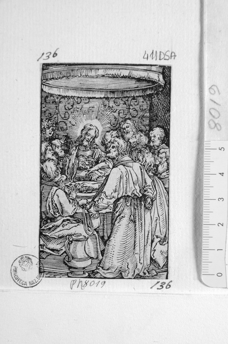 la cena (stampa) di Durer Albrecht (scuola) (sec. XVII)