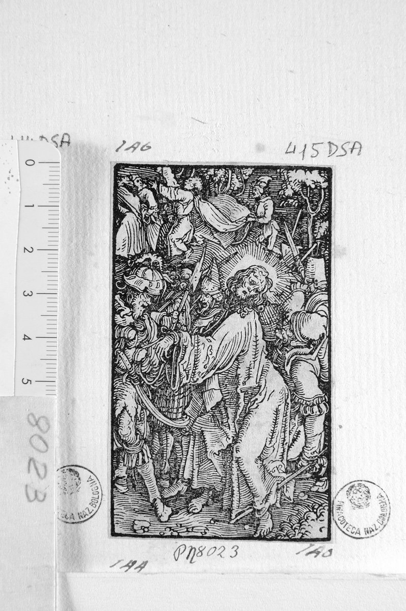 la cattura di Cristo (stampa) di Durer Albrecht (scuola) (sec. XVII)