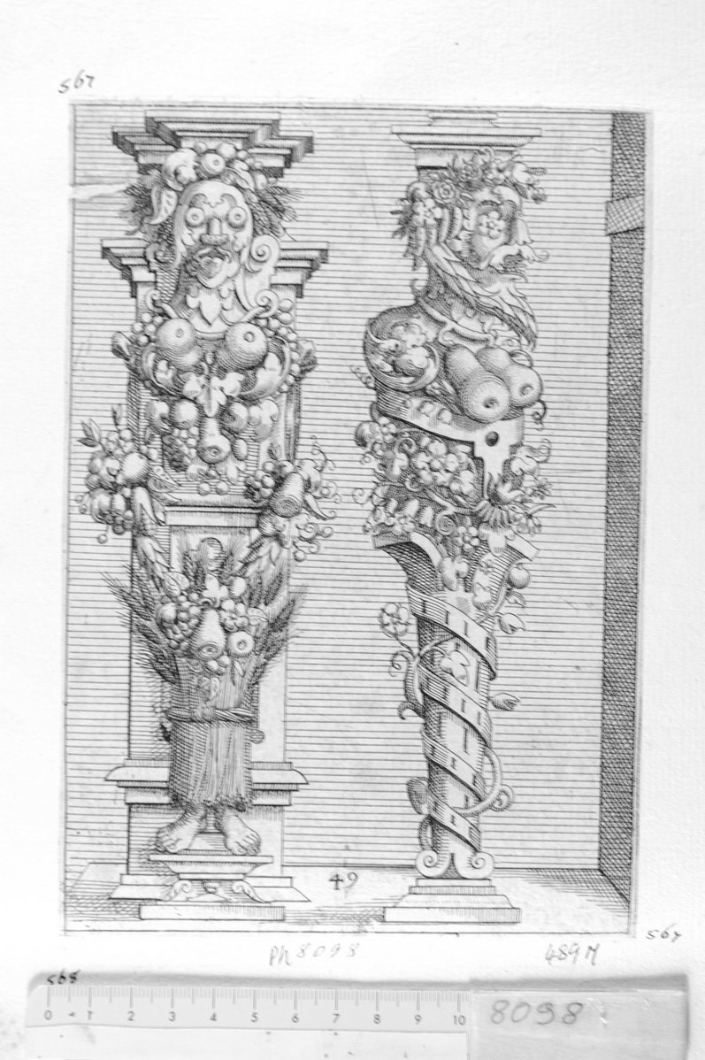 49. Ornati con frutta e spighe (stampa) di Meyer Daniel (sec. XVII)