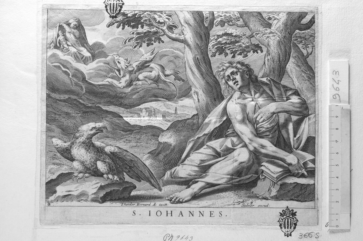 Allegoria: San Giovanni (stampa) di Sadeler Egidius II (sec. XVII)