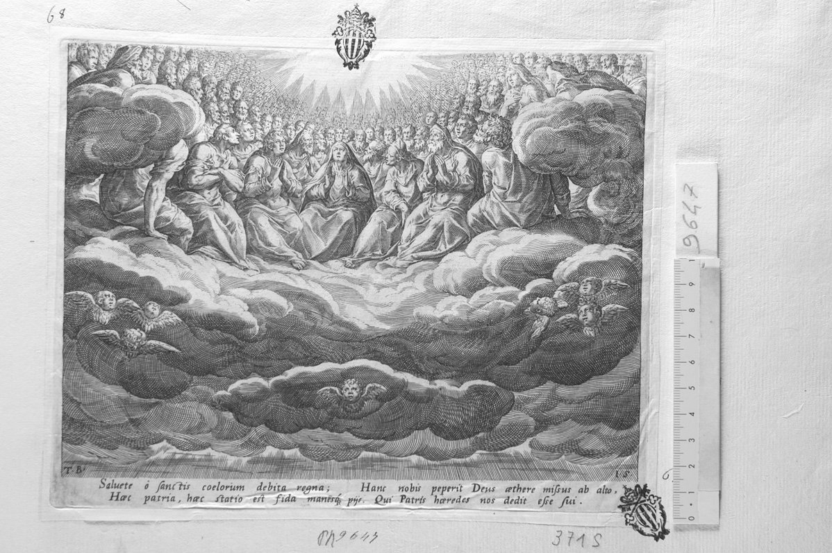 Allegoria del Paradiso (stampa) di Sadeler Johannes (sec. XVII)