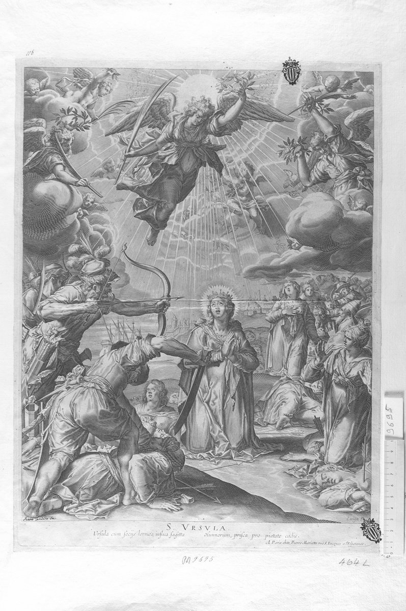 Sant'Orsola (stampa) di Langot Francois (sec. XVII)